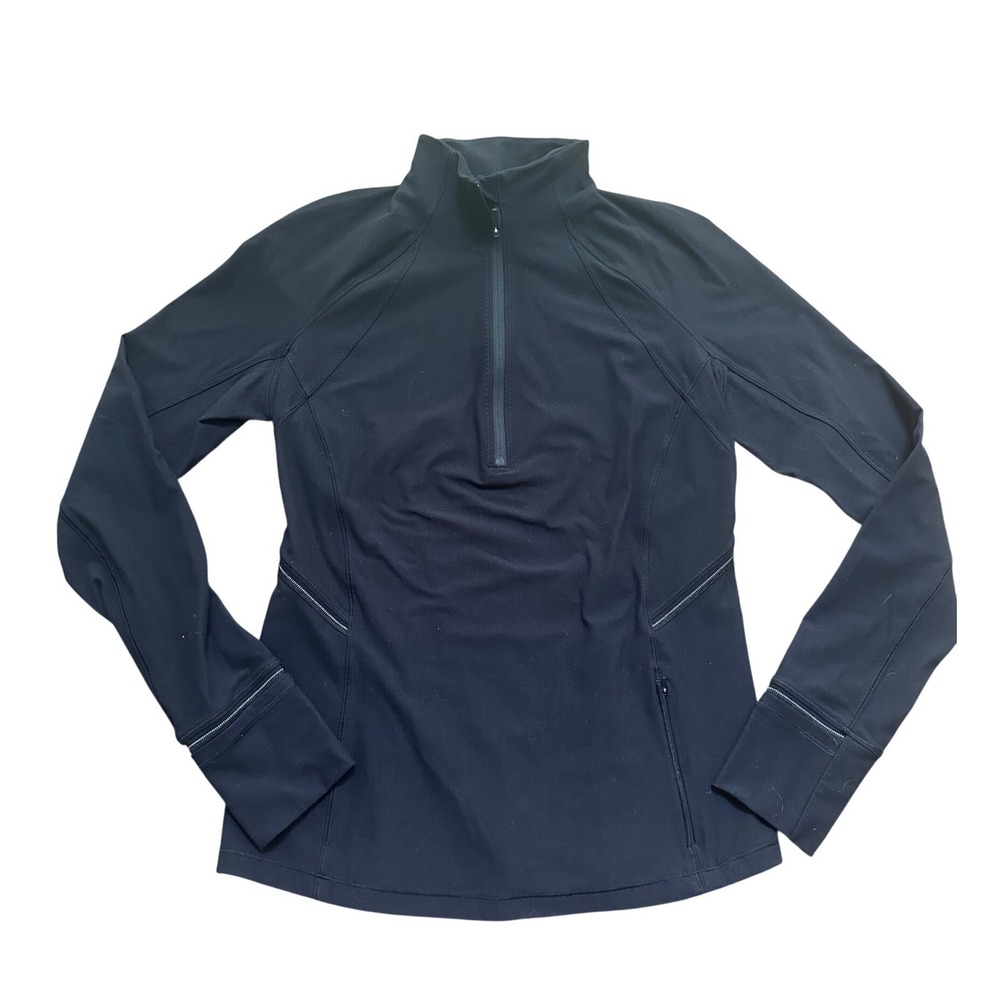 Lululemon Women's Black 1/4 Zip Jacket Size 8